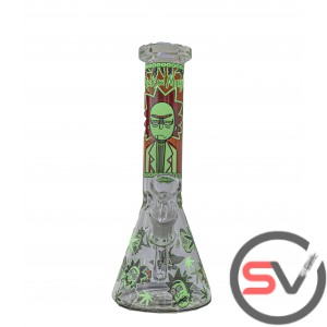 DR. RICK SANCHEZ GLASS BEAKER 10inch TYPE 1 (GLOW IN DARK)